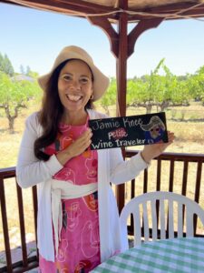 Wine Travel Writer, Jamie Knee, at Retzlaff Vineyards