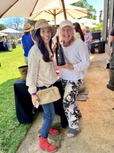 Jamie Knee, Santa Barbara's Wine Travel Writer, with Kathy Joseph Fiddlehead Cellars