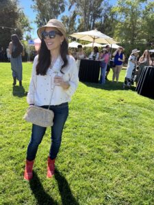 Jamie Knee, Santa Barbara's Wine Travel Writer, in Santa Ynez Valley