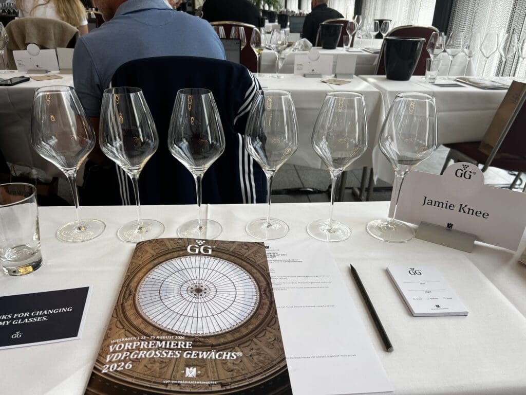 Jamie Knee, Wine Travel Writer Tasting at the VDP Grosses Gewächs in Weisbaden Germany