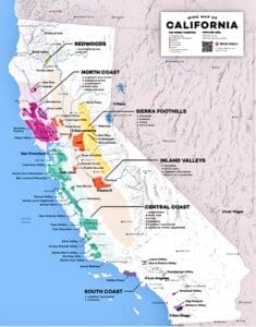 California Wine Country Map, by Wine Folly
